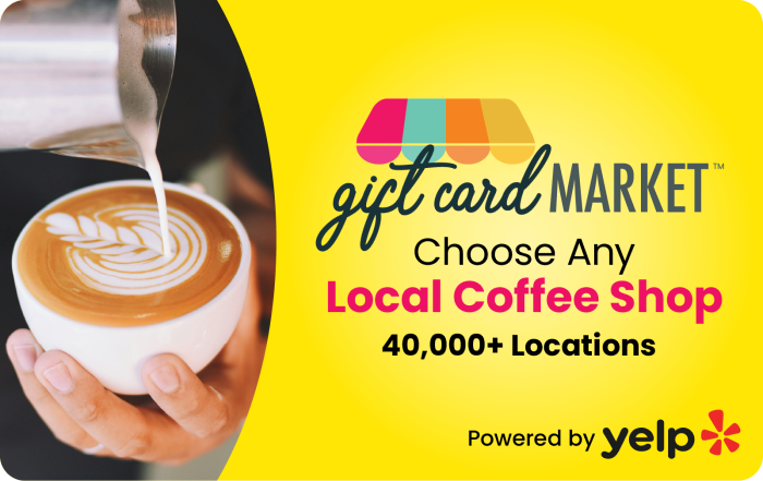 Gift Card Market Coffee Card 