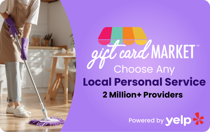 Gift Card Market Personal Services Card 