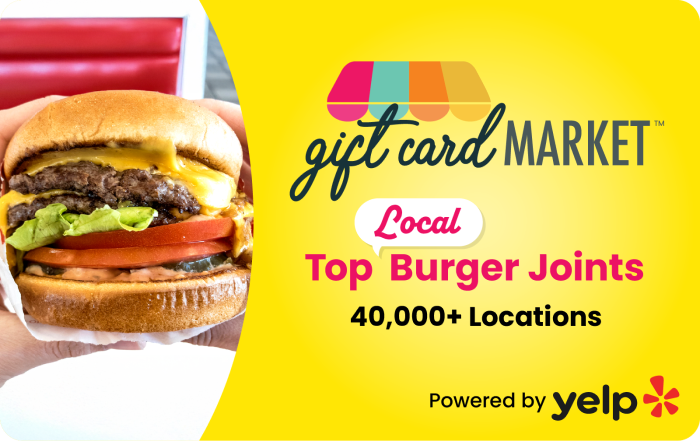 Gift Card Market Burger Card 