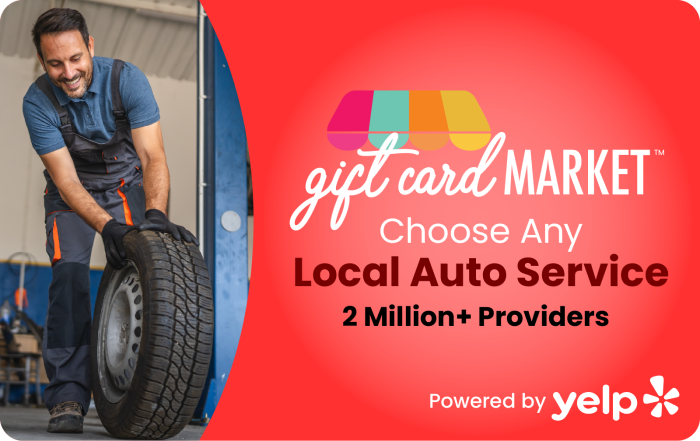 Gift Card Market Auto Services Card 