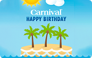 Carnival Happy Birthday Gift Card 
