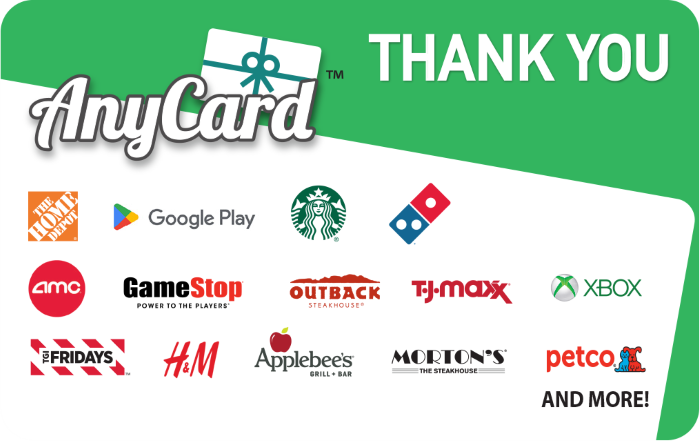 AnyCard Thank You