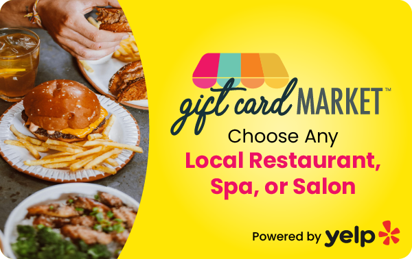Gift Card Market Restaurant, Spa and Salon Choice Card