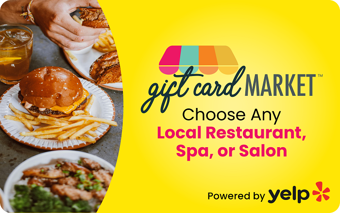 Gift Card Market Restaurant, Spa and Salon Choice Card