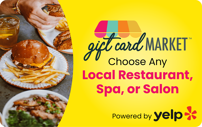 Gift Card Market Restaurant, Spa and Salon Choice Card