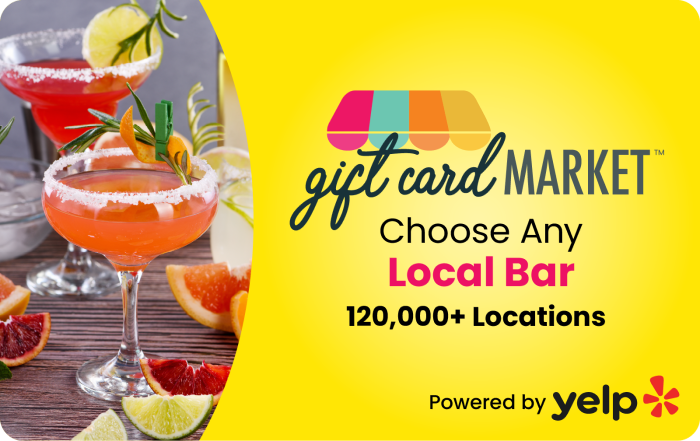 Gift Card Market Bar Card 