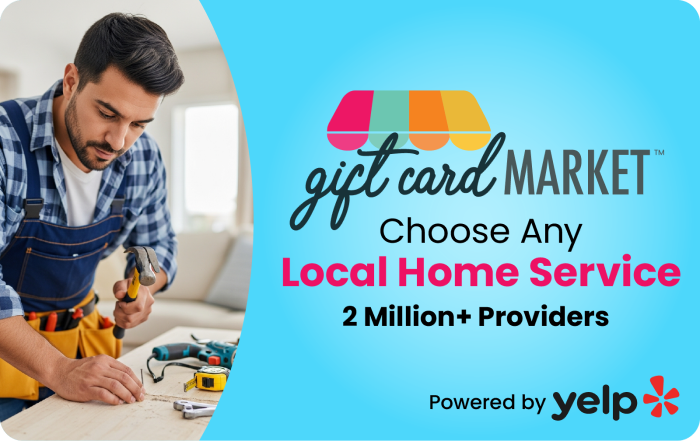 Gift Card Market Home Services Card 