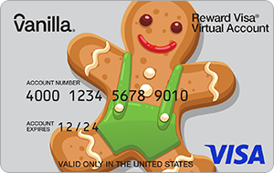 Gingerbread Visa® Reward Virtual Account (6-Month Expiration)