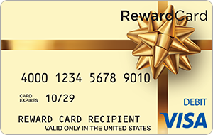 Visa® Reward Card, 12-Month Expiration (Gold Bow)