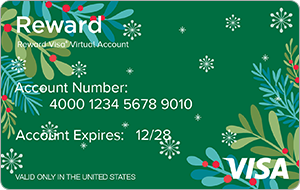 Mistletoe Visa® Reward Virtual Account (6-Month Expiration)